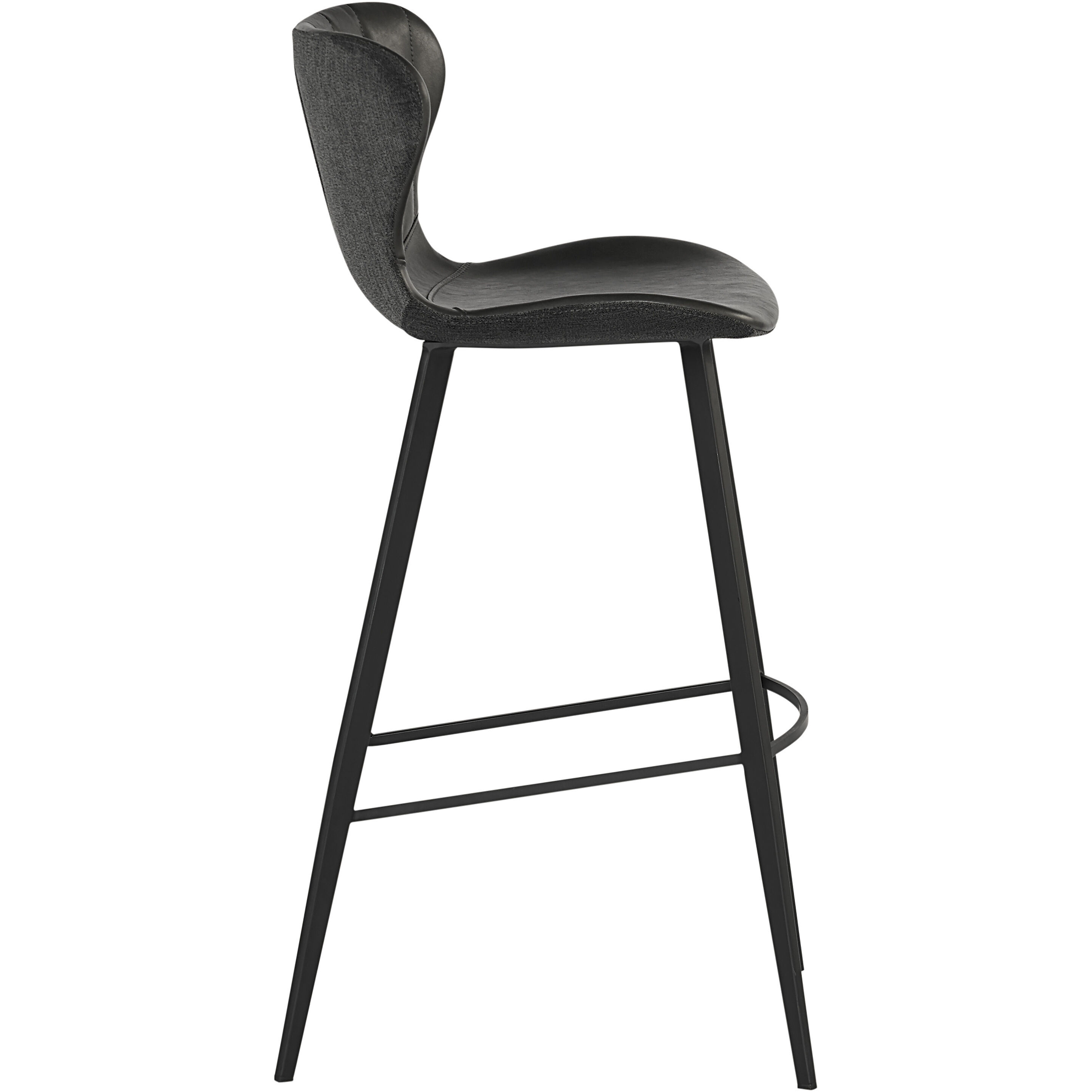 Arabella 40.5 inch Bravo Portabella / Polo Club Kohl Grey Barstool